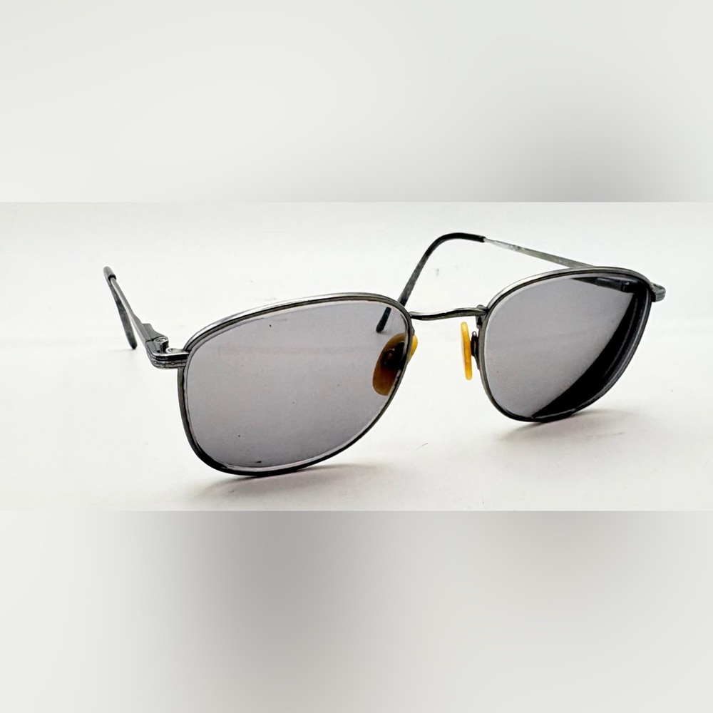 Vintage Aristar 6302 Gunmetal Oval Metal Sunglasses Frames Only